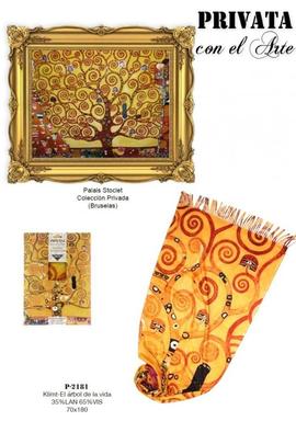 Bufanda PRIVATA Gustav Klimt 'El arbol de la vida'