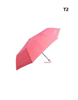 Paraguas DON ALGODON encarte color liso logo blanco