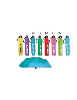 Paraguas PRIVATA encarte colores logo privata
