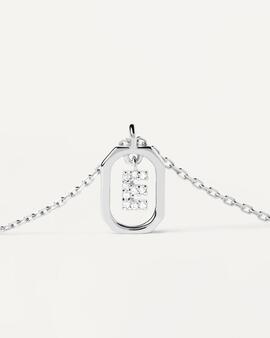 Collar PDPAOLA Letra E Mini Plata