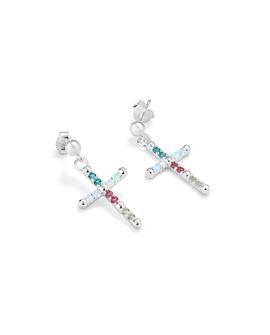 Pendientes RADIANT Cruces de Colores