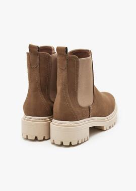Botin LOIS casual Chelsea camel gomas lados
