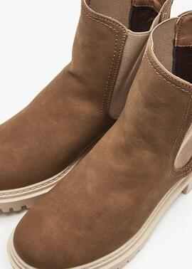 Botin LOIS casual Chelsea camel gomas lados