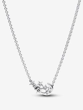 Collar PANDORA Luna y Estrella Brillantes