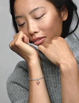 Charm PANDORA Corazón Bastón Caramelo Doble de Navidad