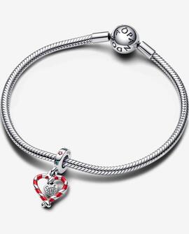 Charm PANDORA Corazón Bastón Caramelo Doble de Navidad