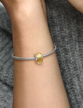 Charm PANDORA Murano Acanalado Estrella Fugaz