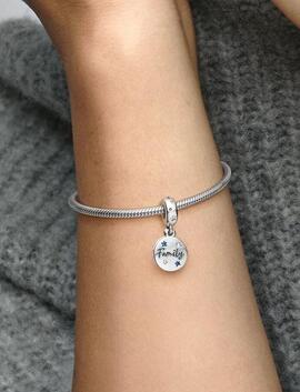 Charm PANDORA colgar Doble Amor de Familia