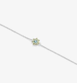 Pulsera RADIANT Piedra Azul ROSETONES