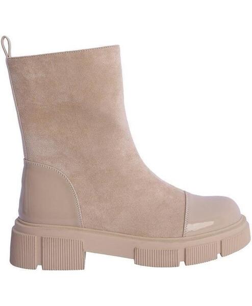 Botin serraje online beige