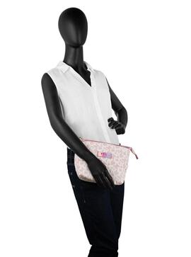 Neceser DKNY acolchado rosa letras logo