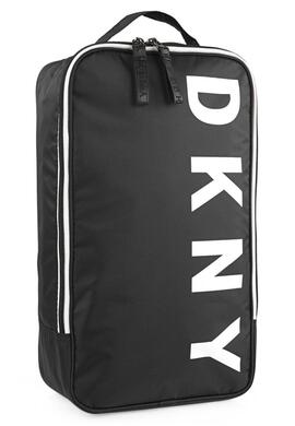 Bolsa DKNY zapatos negro logo letra blanco