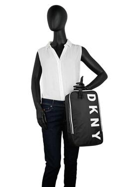 Bolsa DKNY zapatos negro logo letra blanco