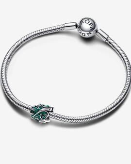 Charm PANDORA Hojas de Monstera Verdes