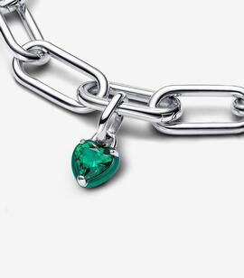 Charm PANDORA ME Mini Chakra Corazón Verde