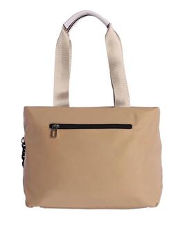 Shopper DON ALGODON Mykonos beige logo