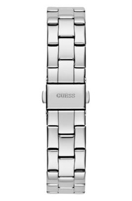 Reloj GUESS acero bisel logo rosa triangulo