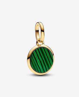 Charm PANDORA Me Mini Medallón Grabable verde