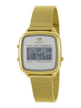 Reloj MAREA dorado milanesa digital esf cuadrada