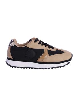 Deportiva DON ALGODON Austria camel negra piton