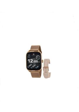 Smartwatch MAREA cuadrado doble correa caucho rosa