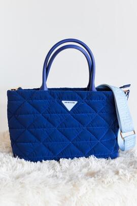 Bolso AGATHA acolchado nylon azul