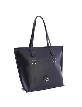 Shopper AMICHI negro tachuelas