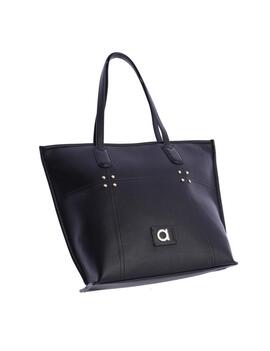 Shopper AMICHI negro tachuelas