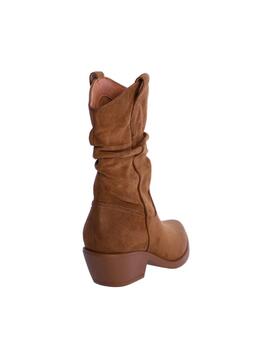 Bota DON ALGODON Copenhague camel tipo campera serraje