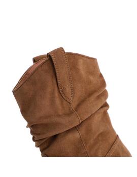 Bota DON ALGODON Copenhague camel tipo campera serraje