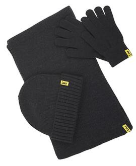 Set winter LOIS (bufanda gorro guantes bolsa) negr