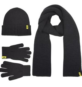 Set winter LOIS (bufanda gorro guantes bolsa) negr