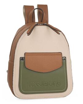 Mochila LOIS Cleveland piel beige Y camel