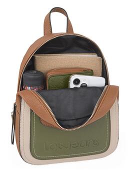 Mochila LOIS Cleveland piel beige Y camel