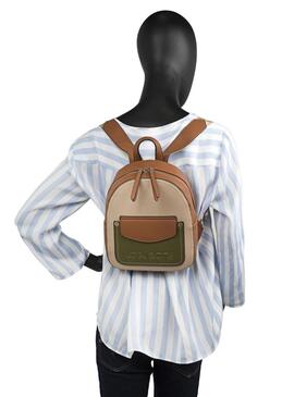 Mochila LOIS Cleveland piel beige Y camel