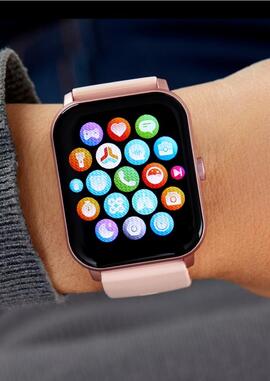 Smartwatch MAREA Inteligente cuadrado rosa