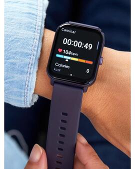 Smartwatch MAREA Inteligente cuadrado morado
