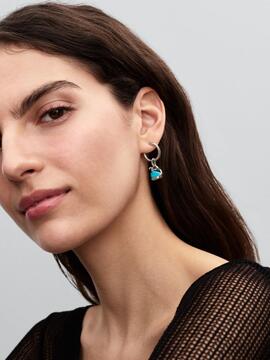 Charm PANDORA colgar plata ballena turquesa