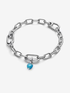 Charm PANDORA colgar plata corazon turquesa