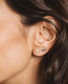 Pendientes ITEMPORALITY Flor con Circonitas