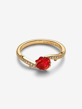 Anillo PANDORA Shine rosa encantada bella y bestia