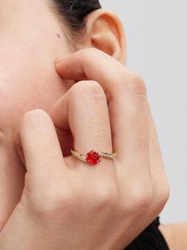 Anillo PANDORA Shine rosa encantada bella y bestia