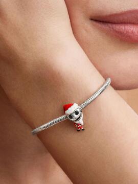 Charm PANDORA esmalte jack skellington papa noel