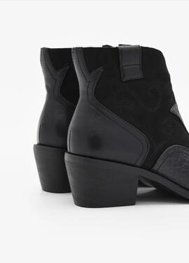 Botin AZAREY bajo negro cowboy
