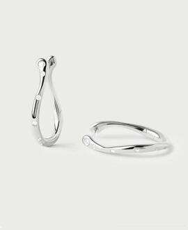 Aro P D PAOLA plata efecto retorcido