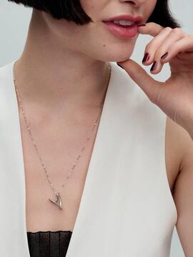 Colgante PANDORA plata corazon organico