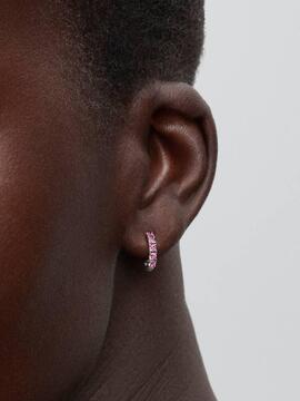 Aro PANDORA plata 4 circonitas garras rosas