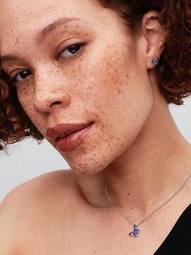 Pendientes PANDORA plata mariposa azul