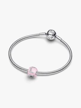 Charm PANDORA Cubo Amor Cristal de Murano Rosa