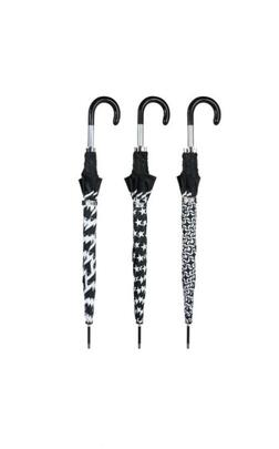 Paraguas DON ALGODON negro simbolos blancos